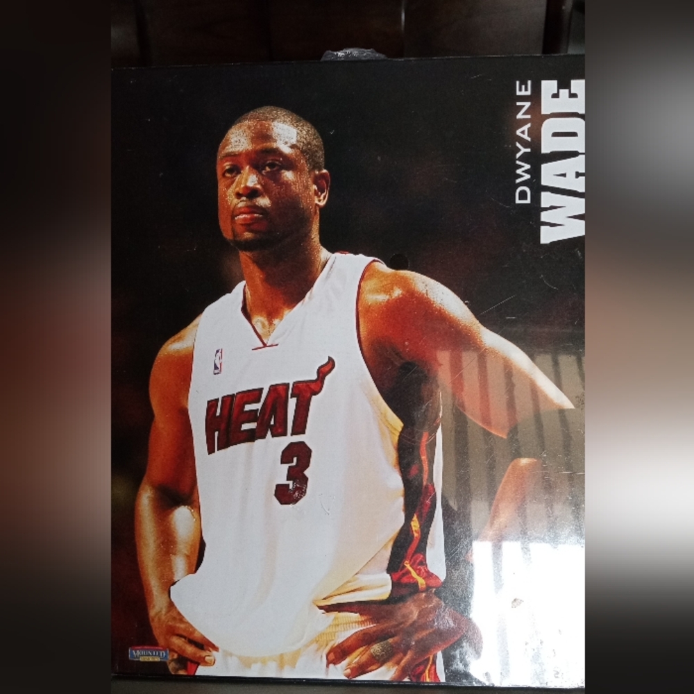 Dwyane Wade Miami Heat Wooden Plaque Brand New Wrapped Official NBA 8x10